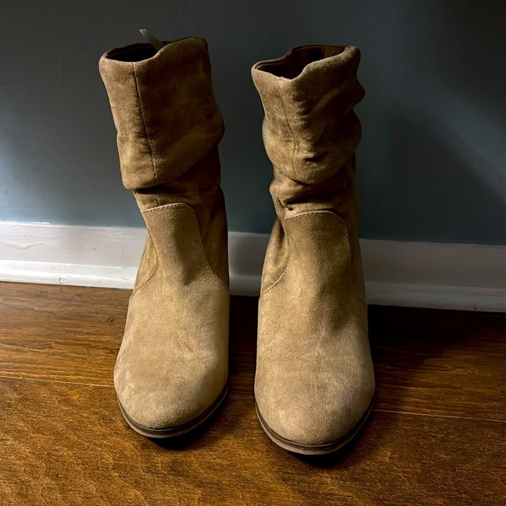 Tan Boots/Booties By Universal Thread